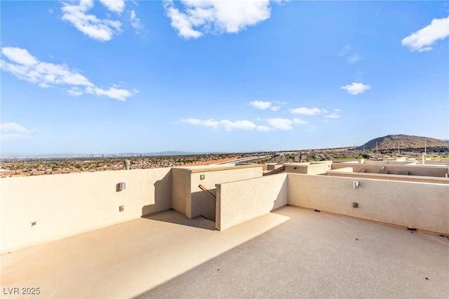 10525 Shiny Skies Dr, Las Vegas, NV 89129 - view of patio with a mountain view