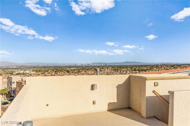 10525 Shiny Skies Dr, Las Vegas, NV 89129 - view of patio / terrace featuring a mountain view and a balcony