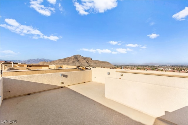 10525 Shiny Skies Dr, Las Vegas, NV 89129 - view of patio with a mountain view