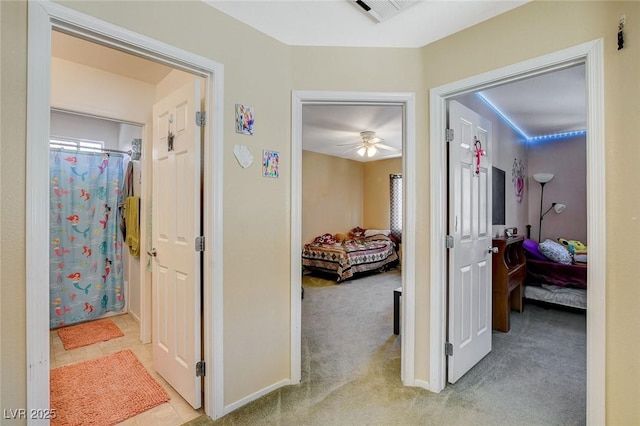 1007 Shades End Ave, North Las Vegas, NV 89081 - hall with light colored carpet