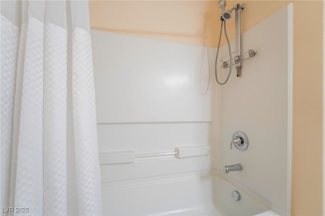 full bathroom with shower / tub combo