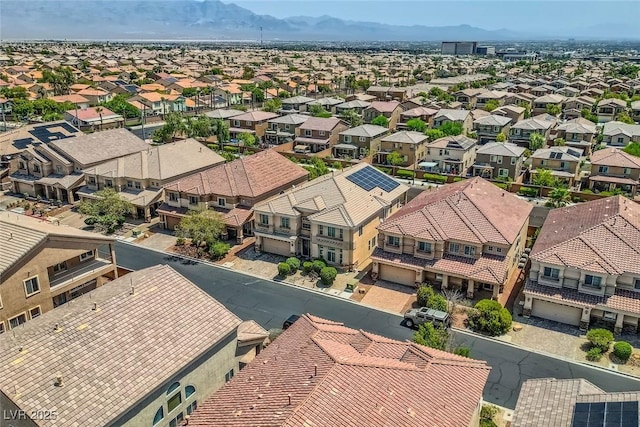 6750 Quapaw St, Las Vegas, NV 89149 - drone / aerial view with a residential view and a mountain view