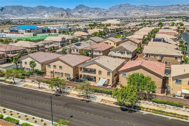 6750 Quapaw St, Las Vegas, NV 89149 - bird's eye view with a mountain view and a residential view