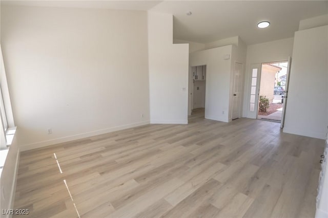 4416 Inez Dr, Las Vegas, NV 89130 - spare room featuring baseboards and light wood-style flooring