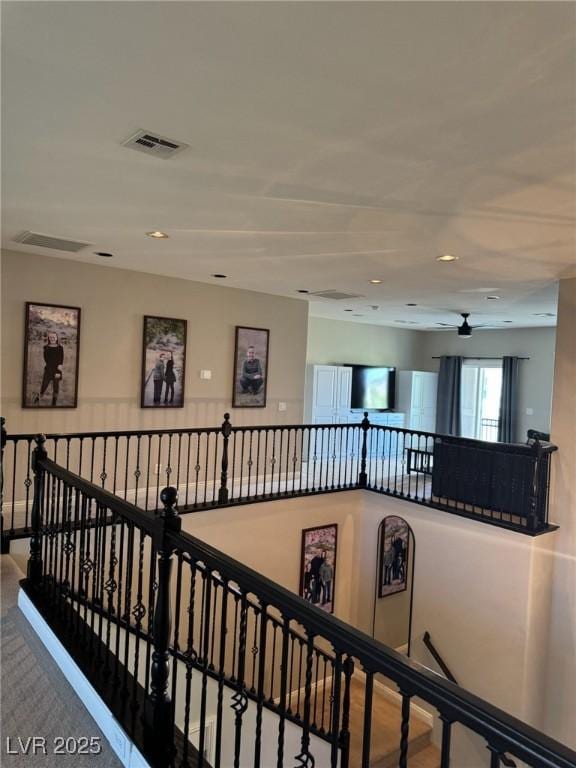 7109 Rancho De Taos, Las Vegas, NV 89130 - hallway featuring an upstairs landing