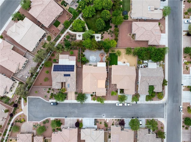 aerial view featuring a residential view