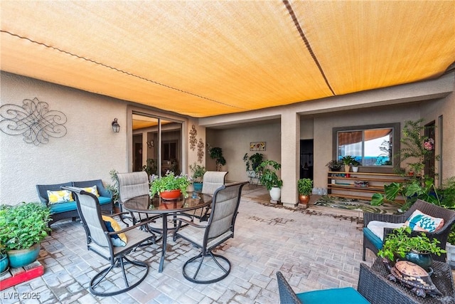 view of patio / terrace featuring outdoor dining area