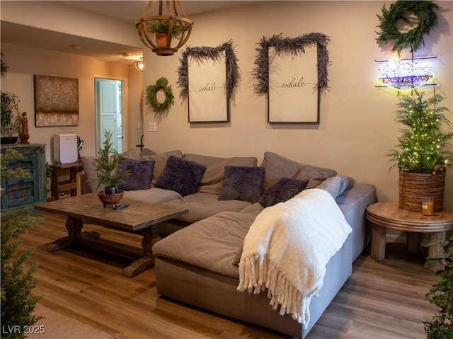 2050 W Warm Springs Rd Unit 411, Henderson, NV 89014 - living room featuring wood finished floors