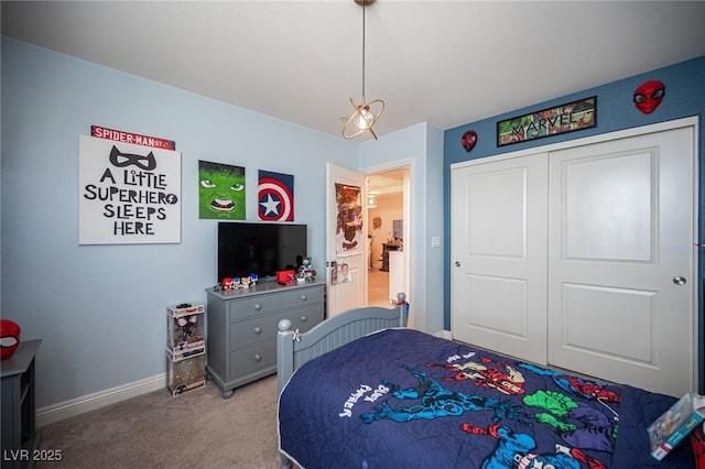 2198 Maderno St, Henderson, NV 89044 - carpeted bedroom with baseboards and a closet