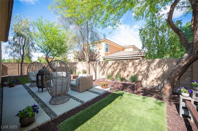 2198 Maderno St, Henderson, NV 89044 - view of yard with a fenced backyard and a patio area