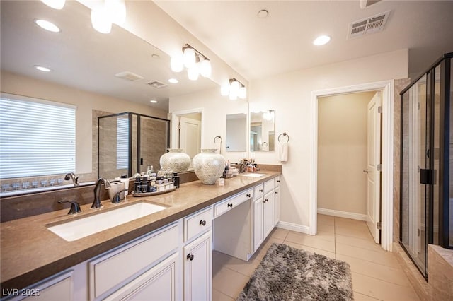 2198 Maderno St, Henderson, NV 89044 - full bath with visible vents, a sink, and a shower stall