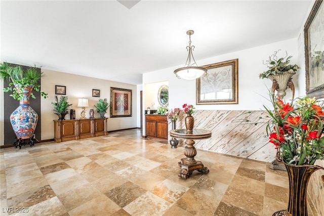 750 S Royal Crest Cir Unit 317, Las Vegas, NV 89169 - hall with baseboards and light stone finish floors
