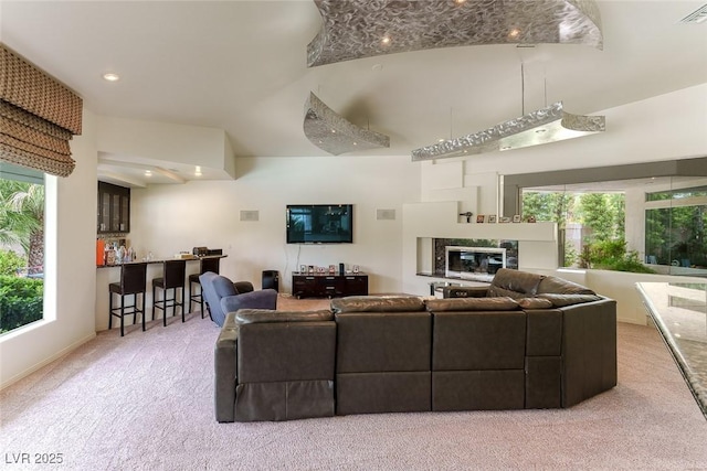72 Innisbrook Ave, Las Vegas, NV 89113 - living area featuring carpet floors and baseboards