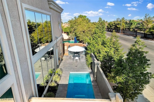 exterior space with a patio