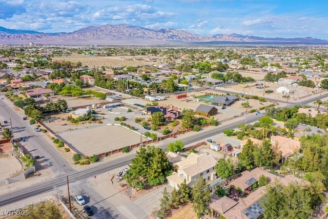 5180 N Dapple Gray Rd, Las Vegas, NV 89149 - aerial perspective of suburban area featuring a mountain backdrop