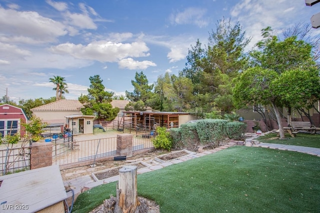 5180 N Dapple Gray Rd, Las Vegas, NV 89149 - view of yard featuring an outbuilding