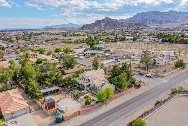 5180 N Dapple Gray Rd, Las Vegas, NV 89149 - aerial perspective of suburban area with a mountain backdrop