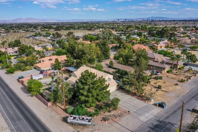 5180 N Dapple Gray Rd, Las Vegas, NV 89149 - aerial view of residential area featuring a mountainous background