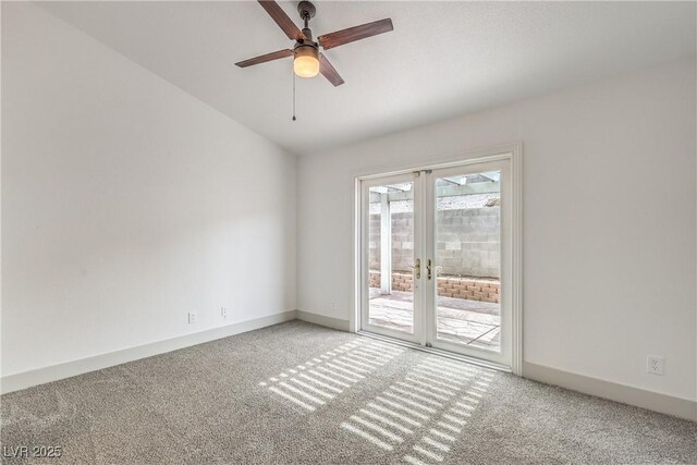 7413 Red Eagle St, Las Vegas, NV 89131 - unfurnished room featuring light colored carpet, a ceiling fan, and baseboards