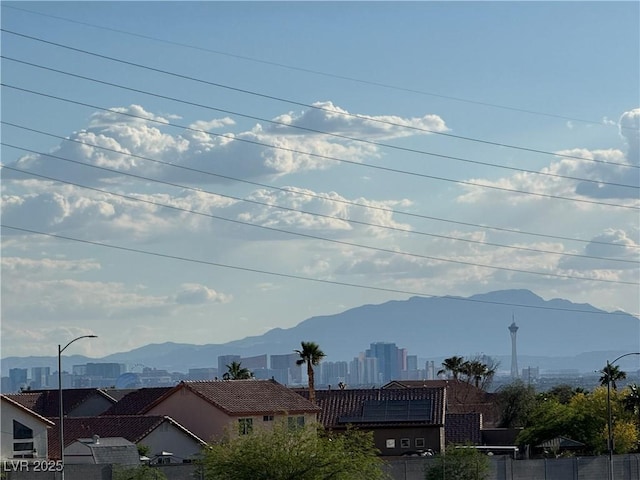 view of mountain feature
