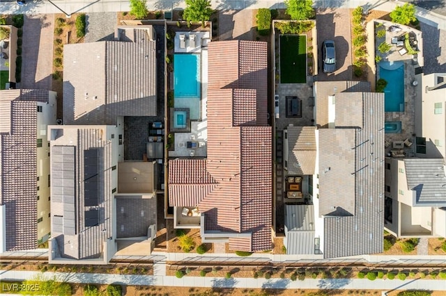 drone / aerial view featuring a residential view