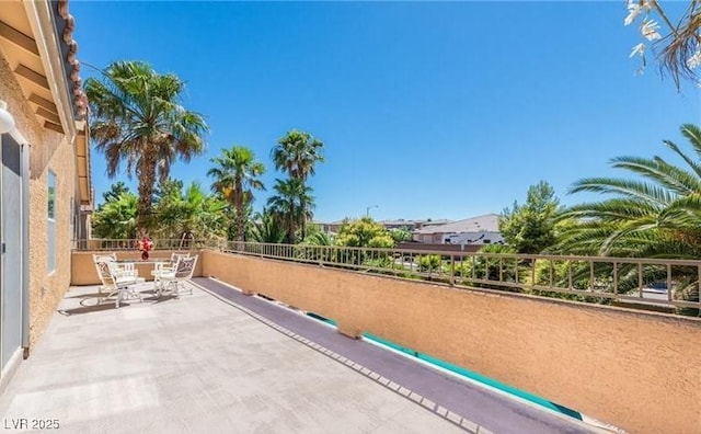 7751 Locke Haven Dr, Las Vegas, NV 89123 - view of patio / terrace with a balcony