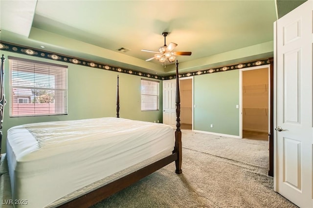 3910 Internet Ave, North Las Vegas, NV 89031 - bedroom featuring carpet, baseboards, and a ceiling fan