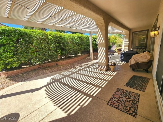 2809 Winslow Springs Dr, Henderson, NV 89052 - view of patio featuring a pergola and fence