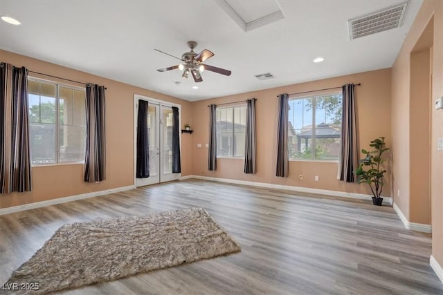 6335 Iginlas Goal Ave, Las Vegas, NV 89131 - interior space with visible vents, wood finished floors, and a wealth of natural light