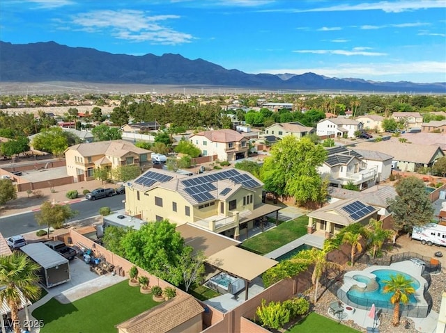 6335 Iginlas Goal Ave, Las Vegas, NV 89131 - bird's eye view featuring a residential view and a mountain view