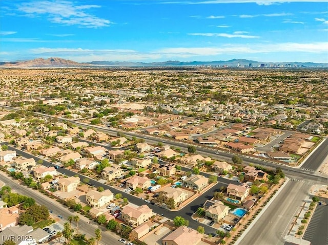 6335 Iginlas Goal Ave, Las Vegas, NV 89131 - aerial view with a residential view and a mountain view