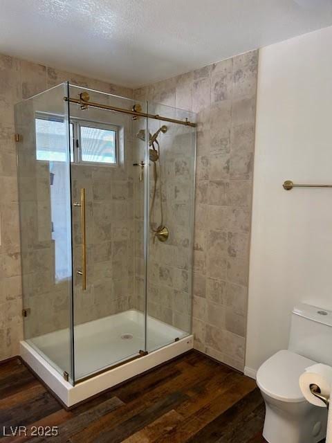 7650 Butterscotch Ct, Las Vegas, NV 89131 - full bathroom featuring wood finished floors and a stall shower