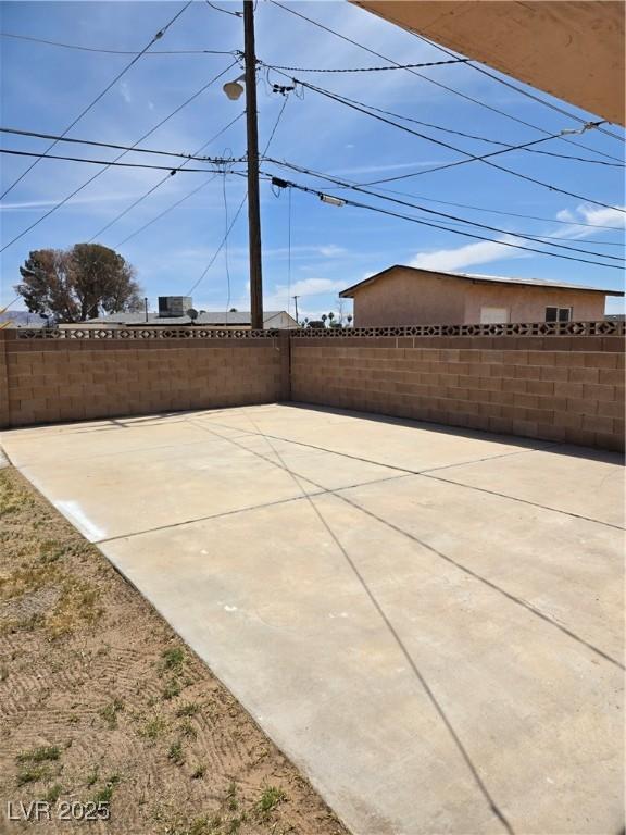 view of patio / terrace featuring a fenced backyard