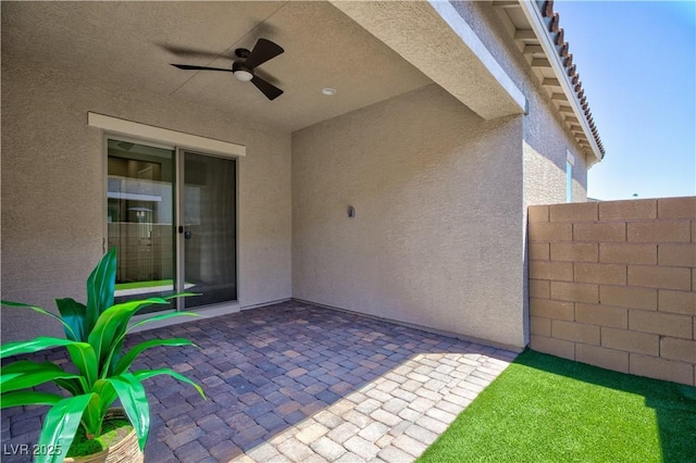 10251 Tiger Milkweed St, Las Vegas, NV 89141 - view of patio featuring ceiling fan