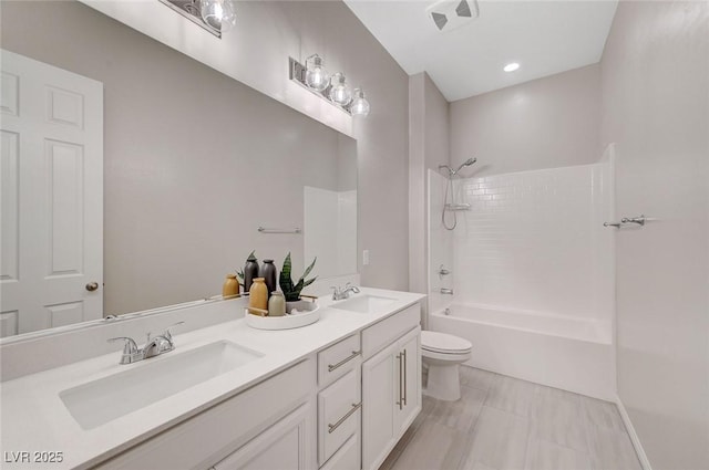 10251 Tiger Milkweed St, Las Vegas, NV 89141 - full bath featuring double vanity and washtub / shower combination