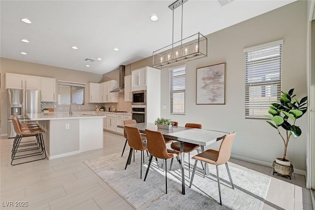 10251 Tiger Milkweed St, Las Vegas, NV 89141 - dining space with recessed lighting and baseboards