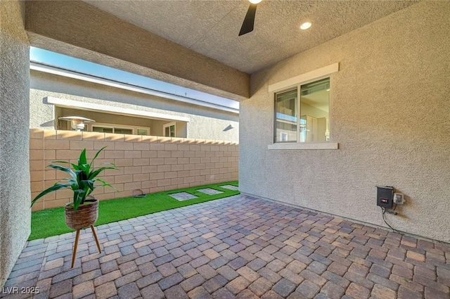 10251 Tiger Milkweed St, Las Vegas, NV 89141 - view of patio / terrace with a ceiling fan