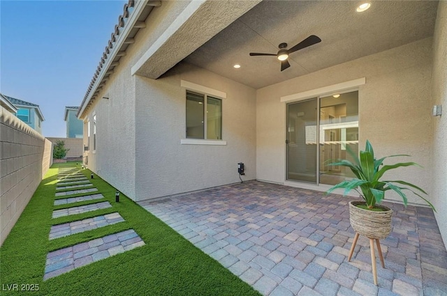 10251 Tiger Milkweed St, Las Vegas, NV 89141 - view of patio featuring ceiling fan