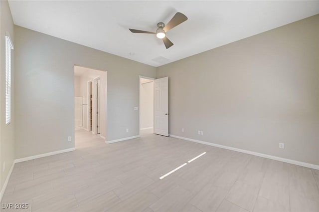 10251 Tiger Milkweed St, Las Vegas, NV 89141 - unfurnished bedroom with ensuite bathroom and ceiling fan