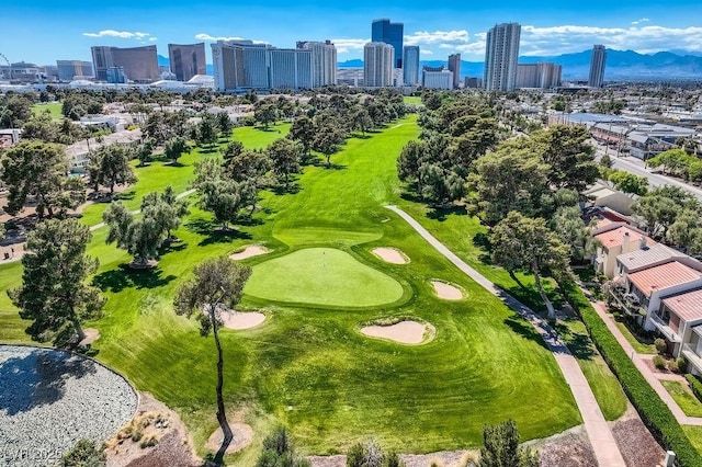 1034 Tam O Shanter, Las Vegas, NV 89109 - bird's eye view of a view of skyline and a golf club
