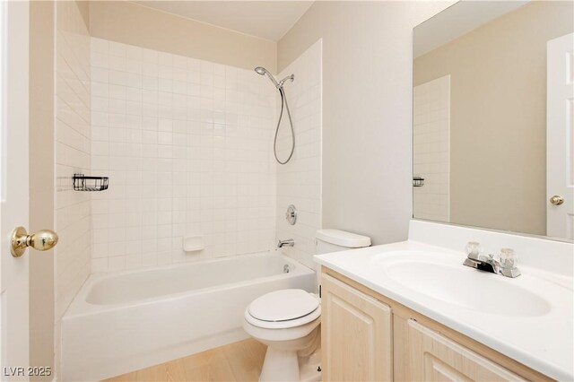 1617 Cave Spring Dr, Henderson, NV 89014 - full bathroom with vanity, shower / bathtub combination, and toilet