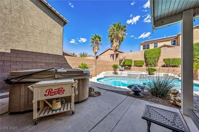 248 Hyssop Ct, Henderson, NV 89015 - view of swimming pool with a fenced in pool, a fenced backyard, and a patio area
