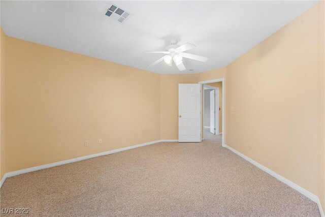 248 Hyssop Ct, Henderson, NV 89015 - unfurnished room with a ceiling fan, light colored carpet, and visible vents
