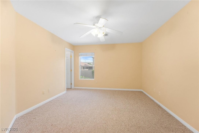 248 Hyssop Ct, Henderson, NV 89015 - unfurnished room with a ceiling fan, baseboards, and light colored carpet