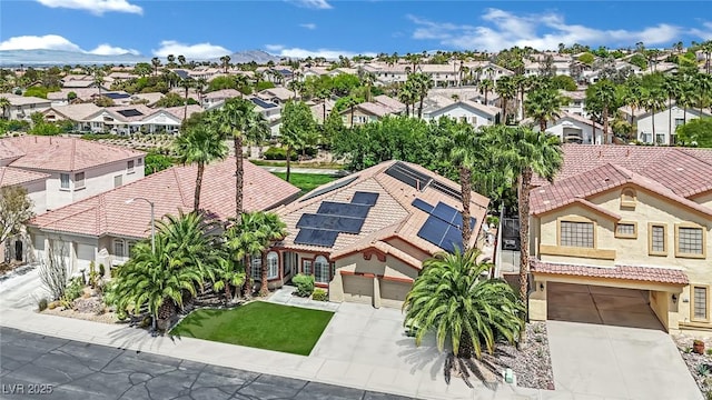 birds eye view of property featuring a residential view