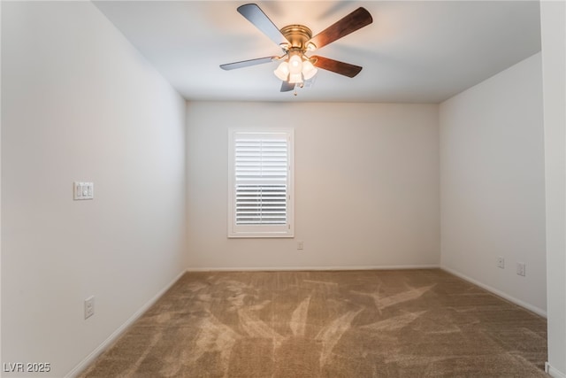 4436 Hatch Bend Ave, North Las Vegas, NV 89031 - carpeted spare room with a ceiling fan and baseboards