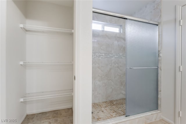 4436 Hatch Bend Ave, North Las Vegas, NV 89031 - full bath with a walk in closet and a shower stall