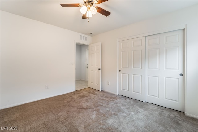 4436 Hatch Bend Ave, North Las Vegas, NV 89031 - unfurnished bedroom with visible vents, carpet, and baseboards