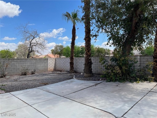 view of patio / terrace with a fenced backyard