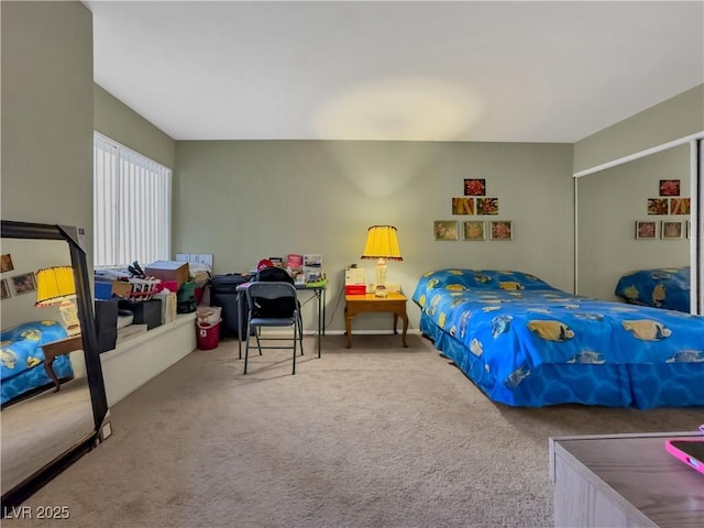 bedroom with carpet flooring